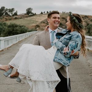 Floral Embroidered Denim Jacket | MINKPINK